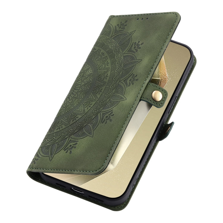 For Samsung Galaxy A15 Skin Feel Totem Embossed Leather Phone Case