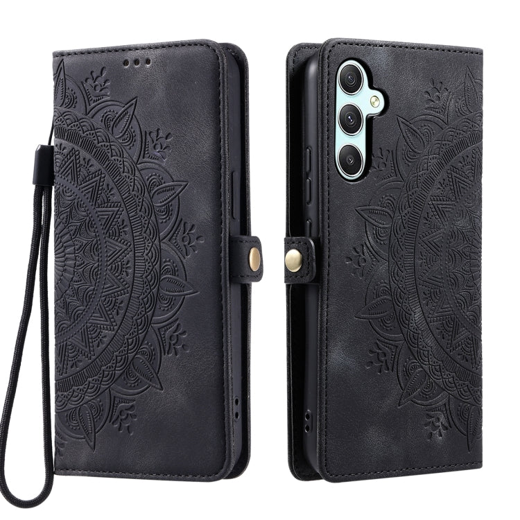 For Samsung Galaxy A15 Skin Feel Totem Embossed Leather Phone Case