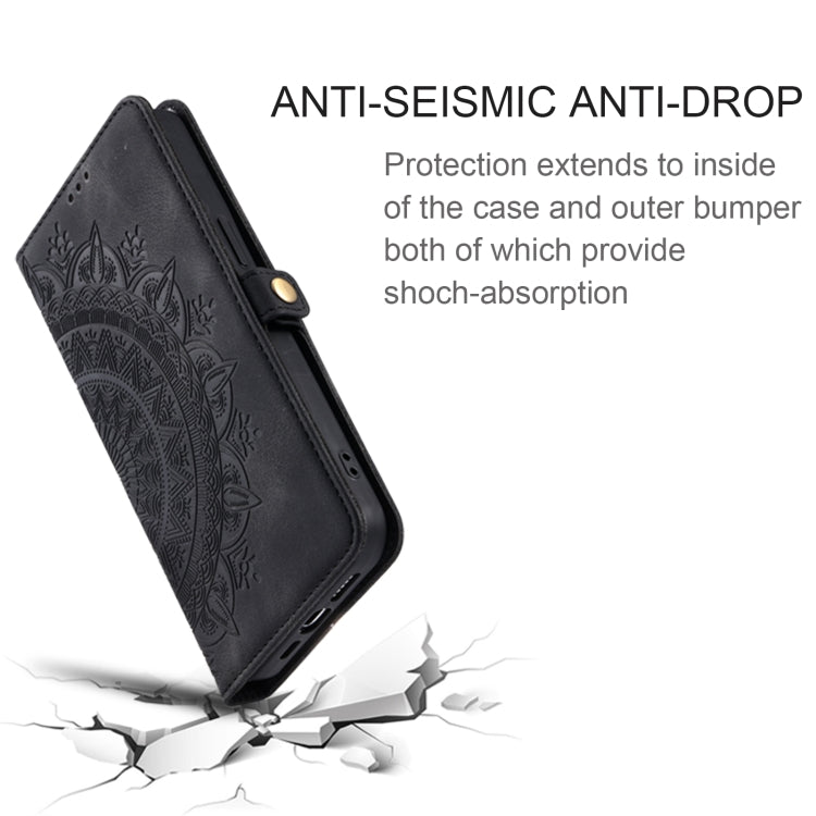 For Samsung Galaxy A15 Skin Feel Totem Embossed Leather Phone Case