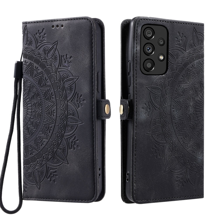 For Samsung Galaxy A53 5G Skin Feel Totem Embossed Leather Phone Case