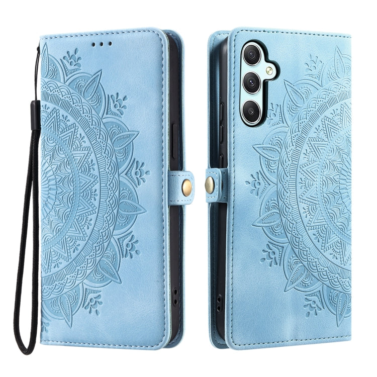 For Samsung Galaxy A36 Skin Feel Totem Embossed Leather Phone Case