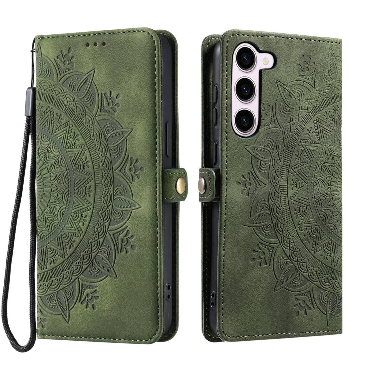 For Samsung Galaxy S23+ 5G Skin Feel Totem Embossed Leather Phone Case