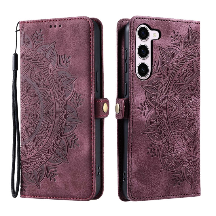 For Samsung Galaxy S23+ 5G Skin Feel Totem Embossed Leather Phone Case
