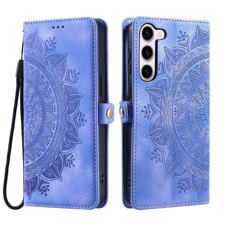 For Samsung Galaxy S23+ 5G Skin Feel Totem Embossed Leather Phone Case