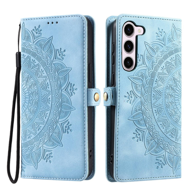 For Samsung Galaxy S23+ 5G Skin Feel Totem Embossed Leather Phone Case