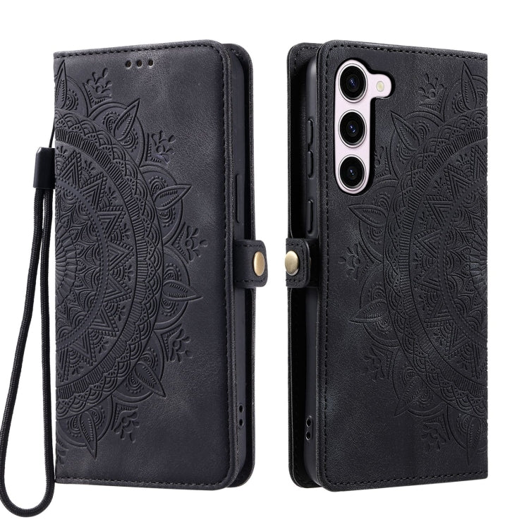 For Samsung Galaxy S23+ 5G Skin Feel Totem Embossed Leather Phone Case