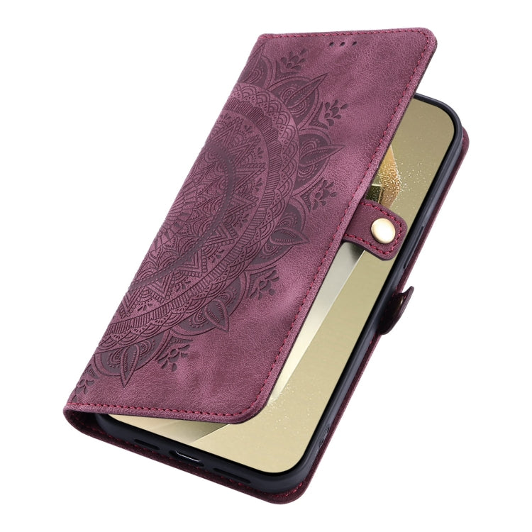 For Samsung Galaxy S20 FE Skin Feel Totem Embossed Leather Phone Case