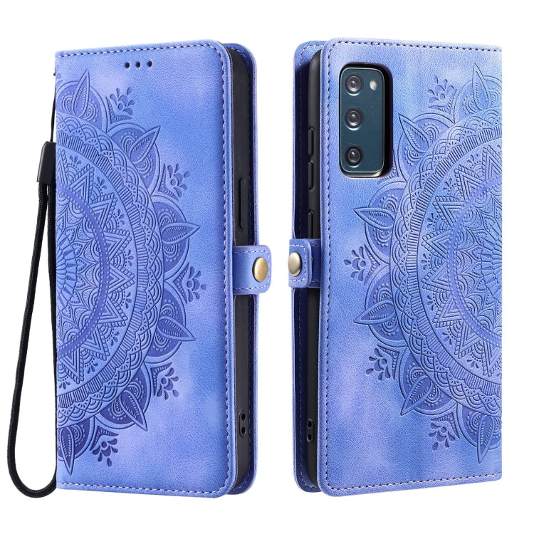 For Samsung Galaxy S20 FE Skin Feel Totem Embossed Leather Phone Case