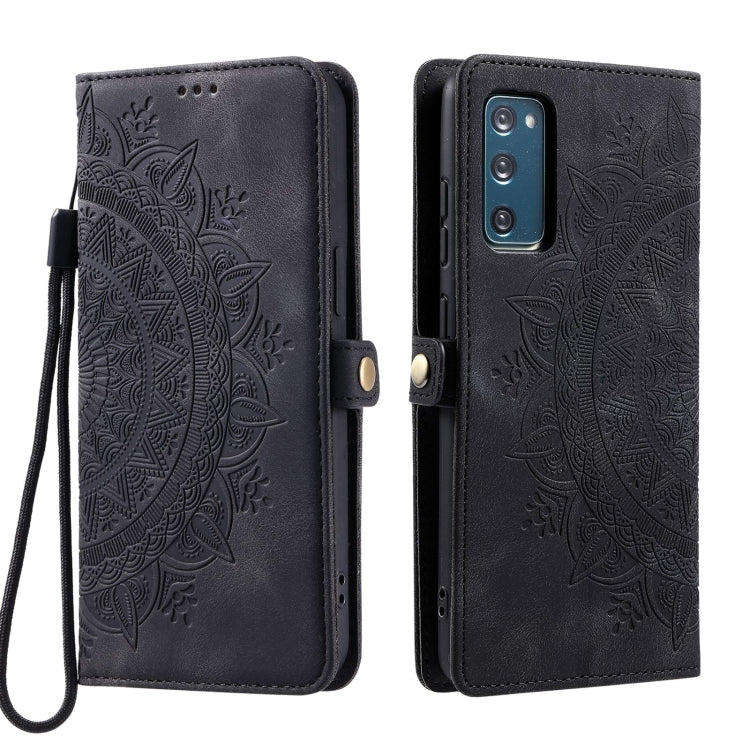 For Samsung Galaxy S20 FE Skin Feel Totem Embossed Leather Phone Case