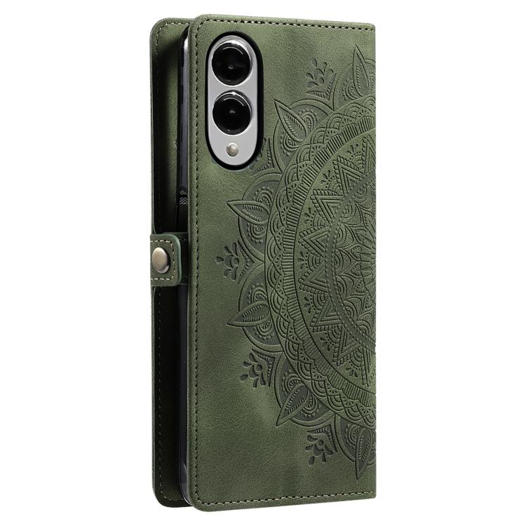 For Samsung Galaxy S25 Edge 5G Skin Feel Totem Embossed Leather Phone Case