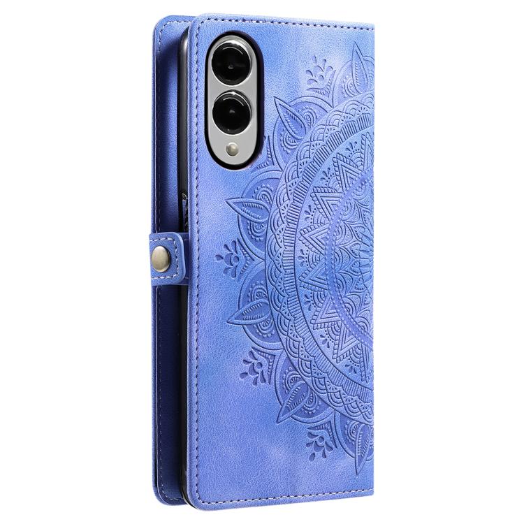 For Samsung Galaxy S25 Edge 5G Skin Feel Totem Embossed Leather Phone Case
