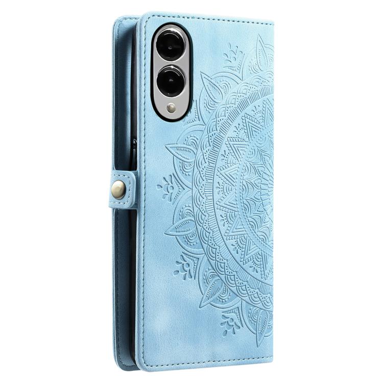 For Samsung Galaxy S25 Edge 5G Skin Feel Totem Embossed Leather Phone Case