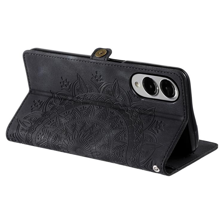 For Samsung Galaxy S25 Edge 5G Skin Feel Totem Embossed Leather Phone Case