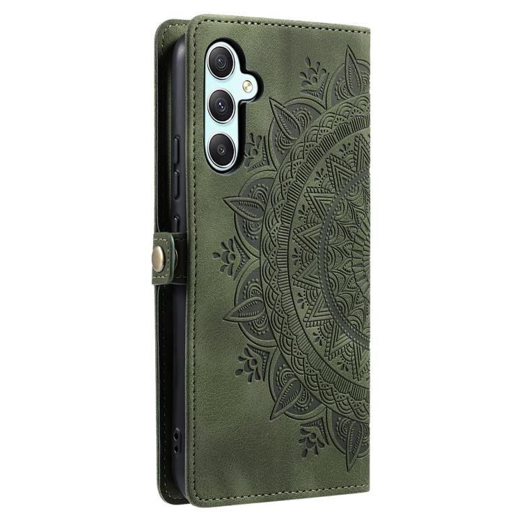 For Samsung Galaxy S25 FE 5G Skin Feel Totem Embossed Leather Phone Case