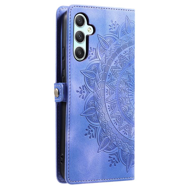 For Samsung Galaxy S25 FE 5G Skin Feel Totem Embossed Leather Phone Case
