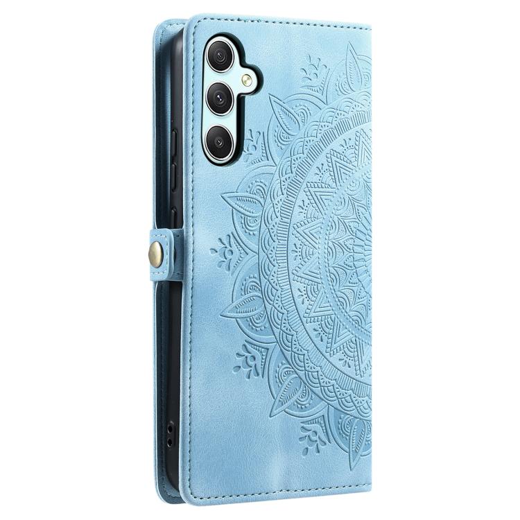 For Samsung Galaxy S25 FE 5G Skin Feel Totem Embossed Leather Phone Case