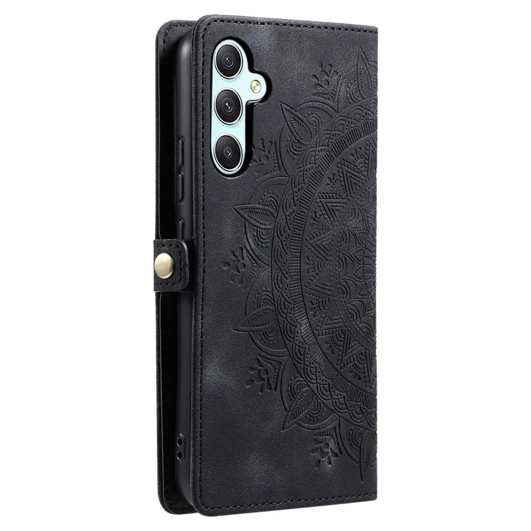 For Samsung Galaxy S25 FE 5G Skin Feel Totem Embossed Leather Phone Case