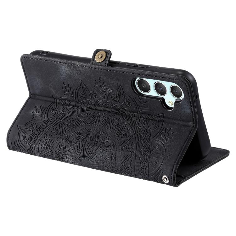 For Samsung Galaxy S25 FE 5G Skin Feel Totem Embossed Leather Phone Case