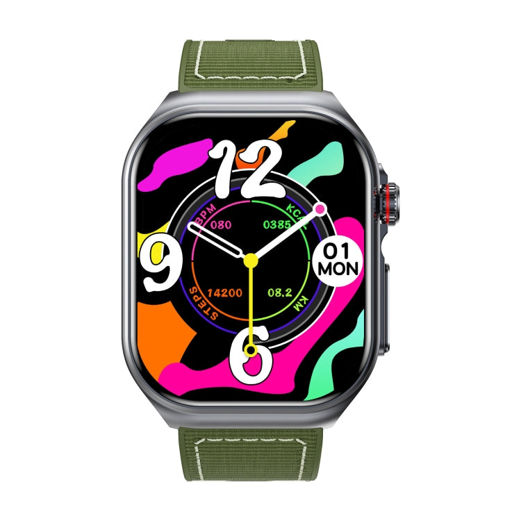 ET585 2.04 inch Nylon Strap IP68 Waterproof Smart Watch, Support ECG / Blood Composition Measurement