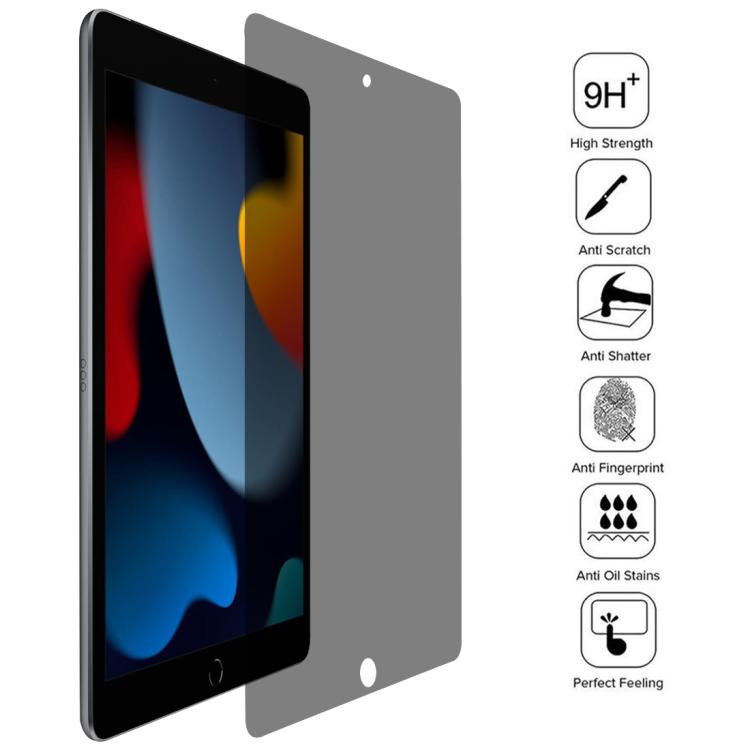 For iPad 10.2 2021 / 2020 / 2019 25pcs 0.33mm 9H 2.5D Privacy Anti-glare Explosion-proof Tempered Glass Film