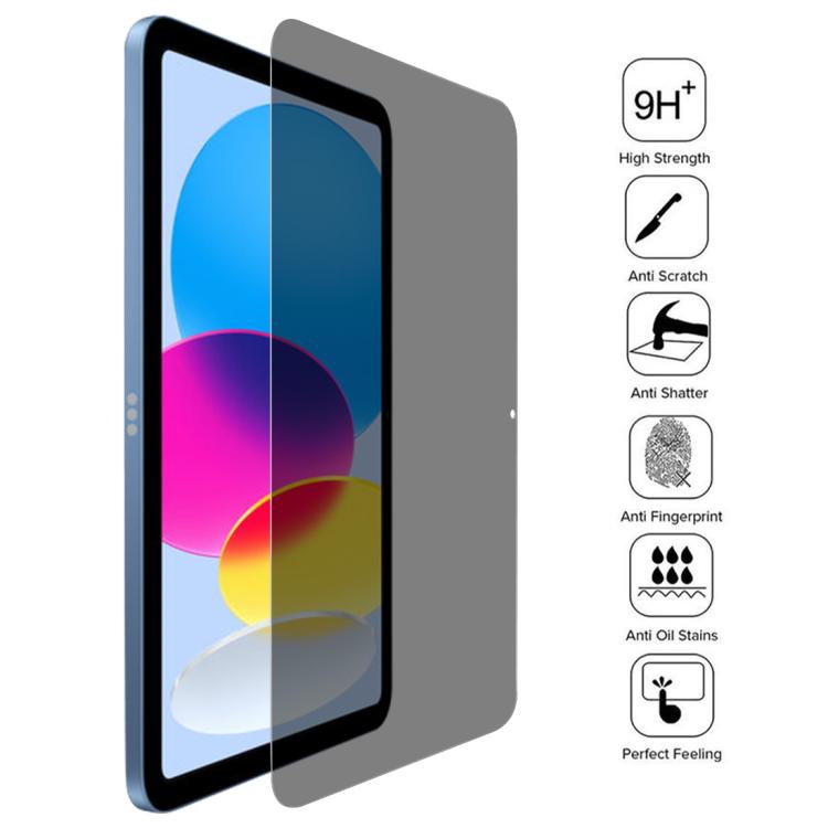 For iPad 2025 / 2022 25pcs 0.33mm 9H 2.5D Privacy Anti-glare Explosion-proof Tempered Glass Film