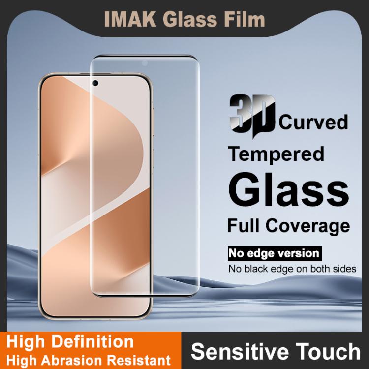 For Huawei Pura 80 Pro imak No Edge Version 3D Curved Full Screen Tempered Glass Film