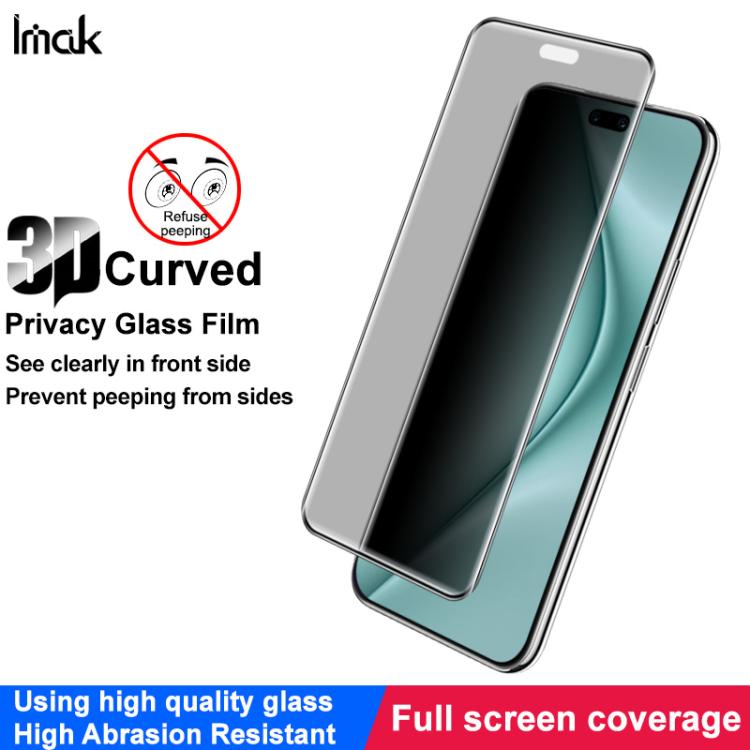 For Huawei nova 14 Ultra imak 3D Curved Privacy Full Screen Tempered Glass Film