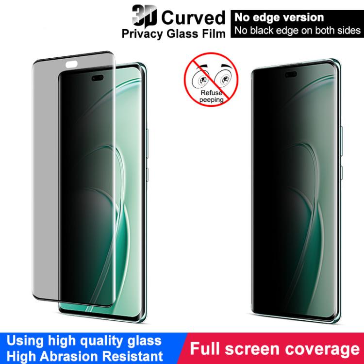 For Huawei Enjoy 70X imak No Edge Version 3D Curved Privacy Full Screen Tempered Glass Film