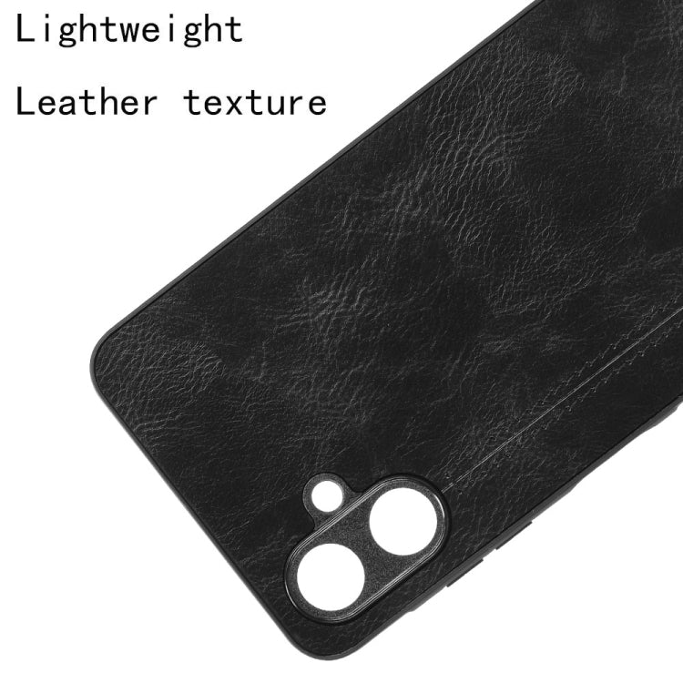 For Samsung Galaxy A06 4G Cow Pattern Sewing Back Cover Phone Case