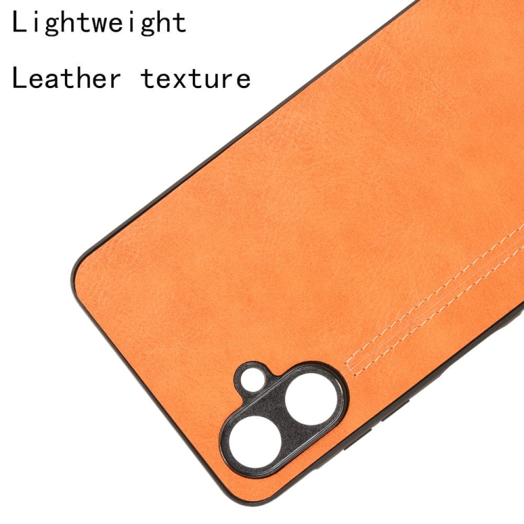 For Samsung Galaxy A06 4G Cow Pattern Sewing Back Cover Phone Case