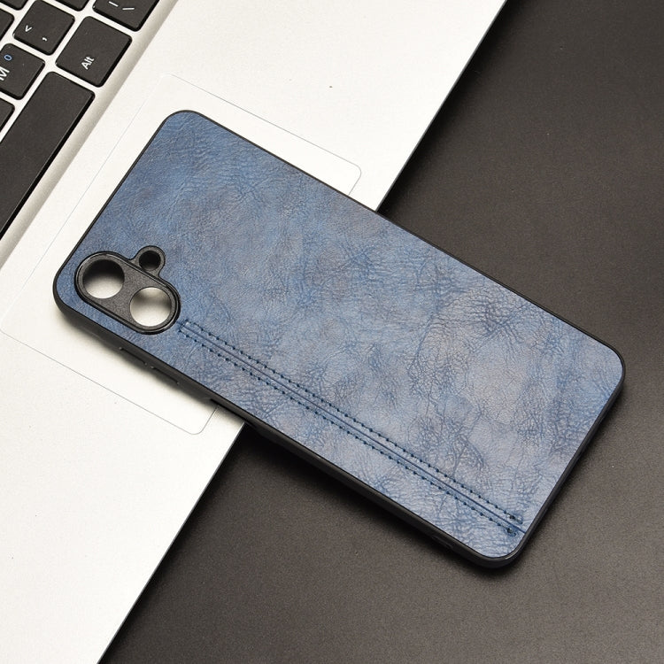 For Samsung Galaxy A06 4G Cow Pattern Sewing Back Cover Phone Case