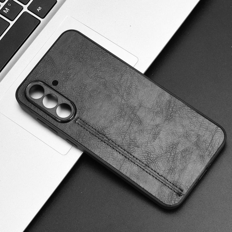 For Samsung Galaxy A56 5G Cow Pattern Sewing Back Cover Phone Case