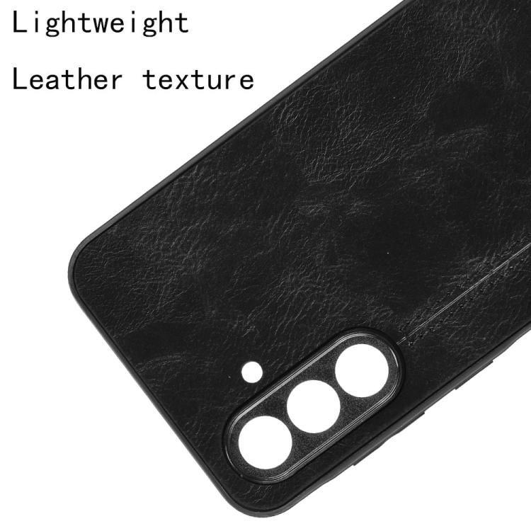 For Samsung Galaxy A56 5G Cow Pattern Sewing Back Cover Phone Case