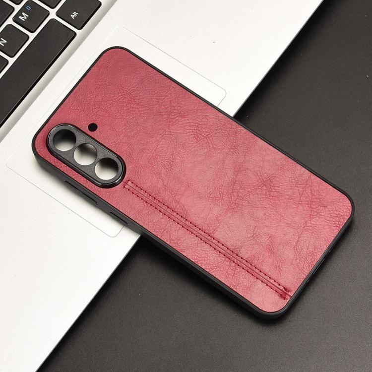 For Samsung Galaxy A56 5G Cow Pattern Sewing Back Cover Phone Case