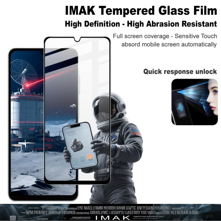 For Samsung Galaxy A07 4G imak 9H Surface Hardness Full Screen Tempered Glass Film Pro+ Series