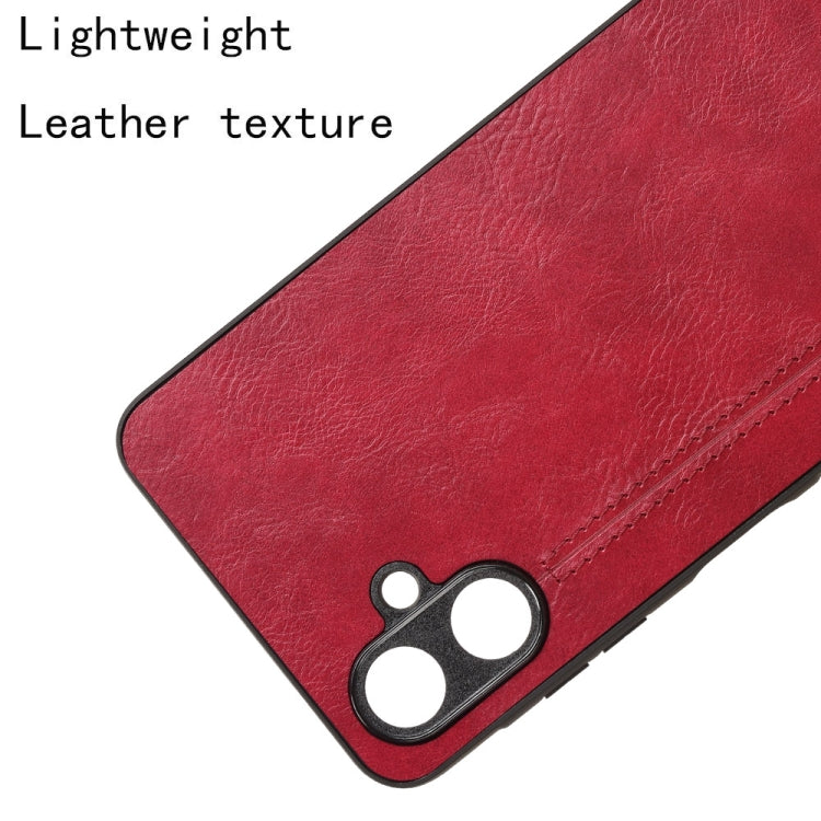 For Samsung Galaxy A06 4G Cow Pattern Sewing Card Bag Phone Case