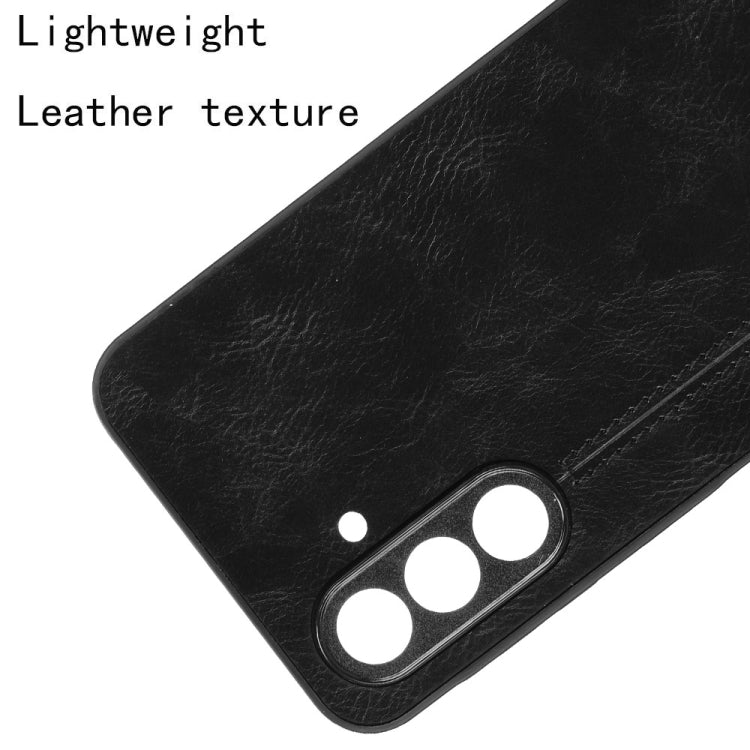 For Samsung Galaxy A36 5G Cow Pattern Sewing Card Bag Phone Case