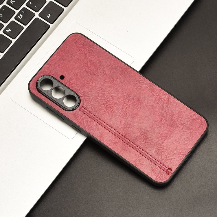 For Samsung Galaxy A36 5G Cow Pattern Sewing Card Bag Phone Case
