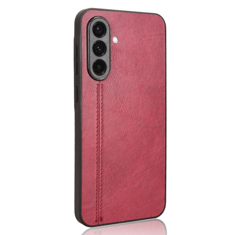 For Samsung Galaxy A36 5G Cow Pattern Sewing Card Bag Phone Case