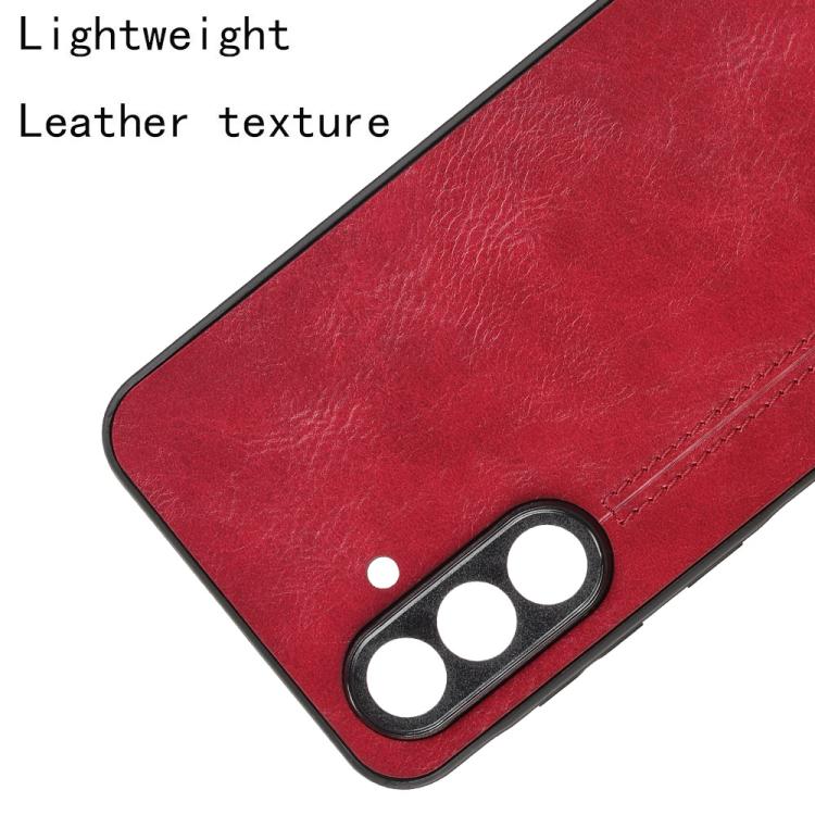 For Samsung Galaxy A56 5G Cow Pattern Sewing Card Bag Phone Case