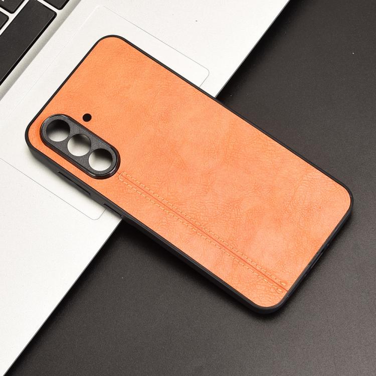 For Samsung Galaxy A56 5G Cow Pattern Sewing Card Bag Phone Case