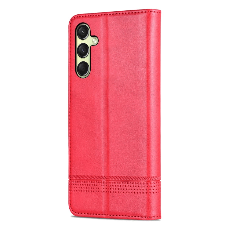 For Samsung Galaxy A16 5G AZNS Magnetic Calf Texture Flip Leather Phone Case