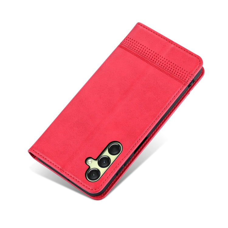For Samsung Galaxy A16 5G AZNS Magnetic Calf Texture Flip Leather Phone Case
