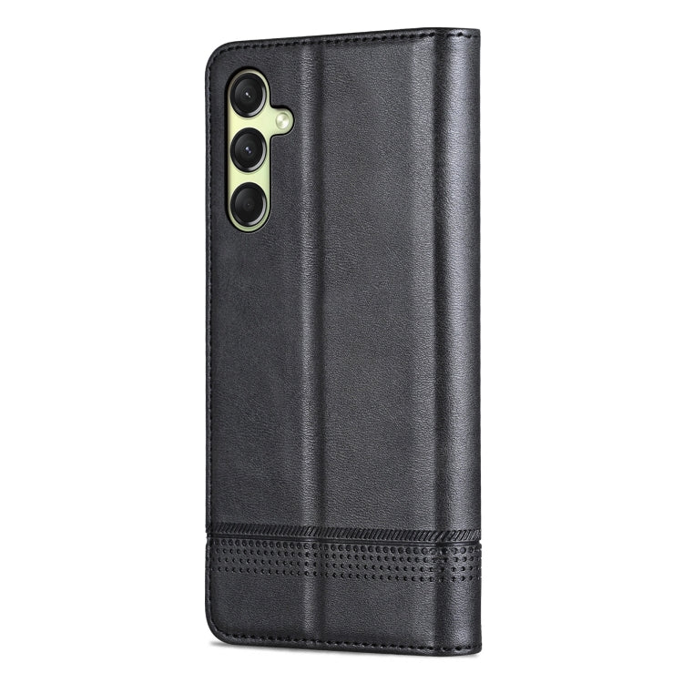 For Samsung Galaxy A16 5G AZNS Magnetic Calf Texture Flip Leather Phone Case