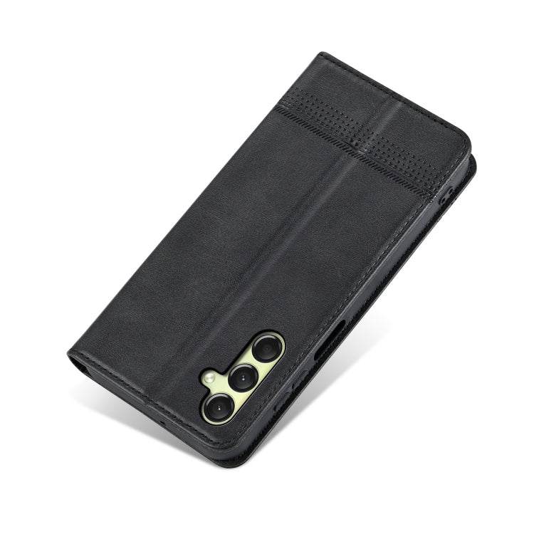 For Samsung Galaxy A16 5G AZNS Magnetic Calf Texture Flip Leather Phone Case