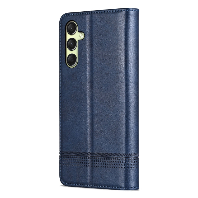 For Samsung Galaxy A16 5G AZNS Magnetic Calf Texture Flip Leather Phone Case