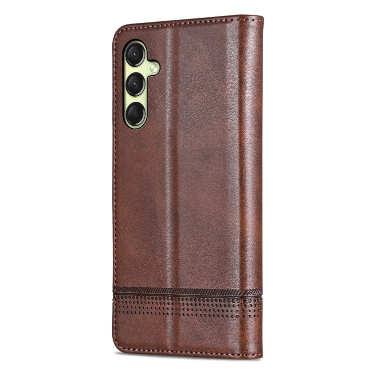 For Samsung Galaxy A16 5G AZNS Magnetic Calf Texture Flip Leather Phone Case
