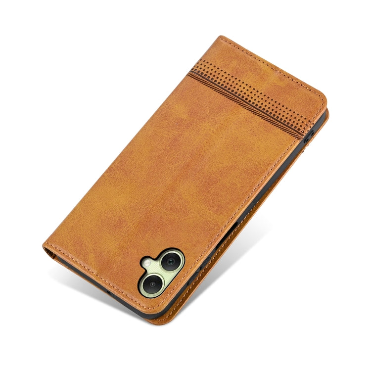 For Samsung Galaxy A06 4G AZNS Magnetic Calf Texture Flip Leather Phone Case