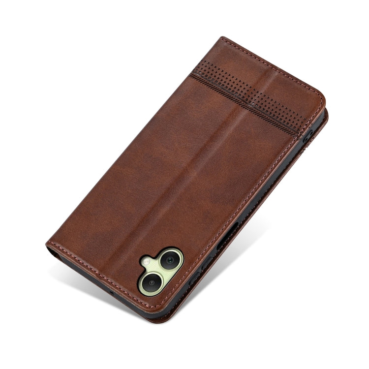 For Samsung Galaxy A06 4G AZNS Magnetic Calf Texture Flip Leather Phone Case