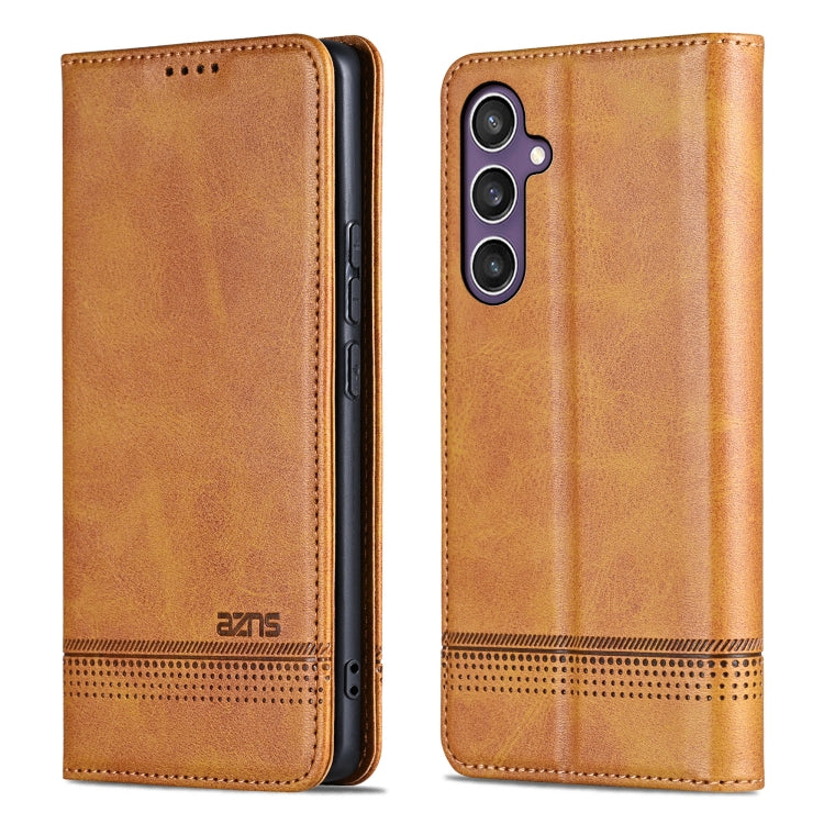 For Samsung Galaxy A36 5G AZNS Magnetic Calf Texture Flip Leather Phone Case
